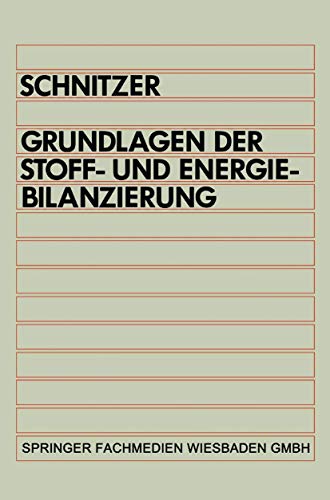 Grundlagen der Stoff- und Energiebilanzierung von Springer